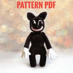 Cartoon cat crochet pattern in English PATTERN