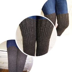 WOOL MIXTURE Handmade Knitted Kneepads | Knee Warmer | Therapeutic for the Knee