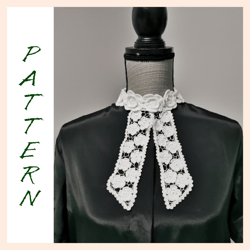 Irish crochet lace collar for justice and advocate