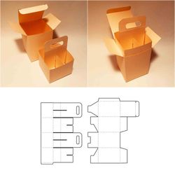 4 pack carrier template, four pack holder, 4 pack box, beer carrier bag, beer bottle carrier, SVG DXF PDF, A4, 8.5x11