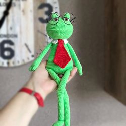 Digital Download - PDF. Crochet pattern Frog. DIY amigurumi toy tutorial