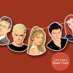 Buffy the vampire slayer banner - Buffy printable party decorations