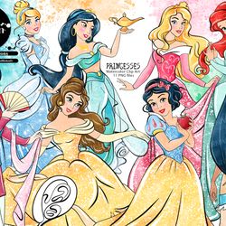 Princess watercolor clip art, Princess PNG download, Princess download PNG. princess digital image PNG