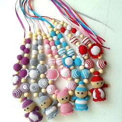 Nursing necklace for newborn | Crochet necklace | Gift pregnans