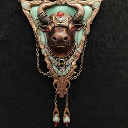 Minotaur Pendant, Minotaur Necklace,Mythology charm, necklace animal