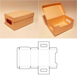 Bankers box template, office box, file storage box, office storage box, banker box, SVG, DXF, PDF, Cricut, Silhouette
