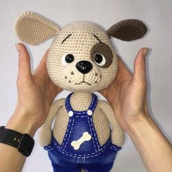 Digital Download - PDF. Crochet pattern Dog. DIY amigurumi toy tutorial