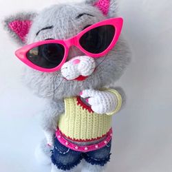 Digital Download - PDF. Crochet pattern Cat. DIY amigurumi toy tutorial