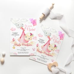 pregnant baby shower invitation, spanish pregnant invitation, spanish baby shower invitation, baby shower invitation