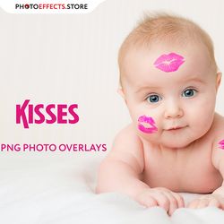 12 kisses photo overlays