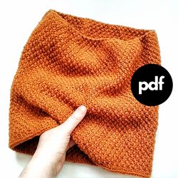 Cowl Knitting pattern Neckwarmer PDF Digital Download