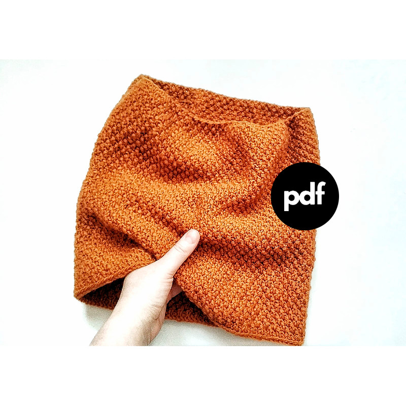 Cowl Knitting pattern Neckwarmer PDF Digital Download