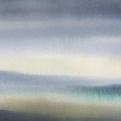 original watercolor painting | minimal art | beautyful watercolor landscape | watercolor art | nordic nature art