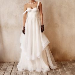 Satin wedding dress, sweetheart bridal gown, bohemian wedding, elopement dress