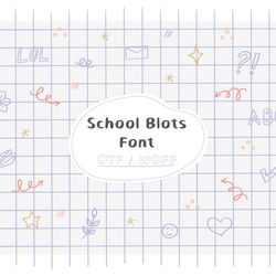 school cool font