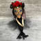 Halloween doll . Sugar skull doll . Handmade Rag doll