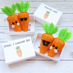 Carrot, Pocket Hug, Funny Cards, Cheer Up Gift, Vegan Gift, undefined Easter Gift, Couples Gift, Dad Gifts From Daughter, Puns