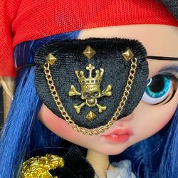 blythe custom doll  beautiful pirate of the caribbean   black pearl