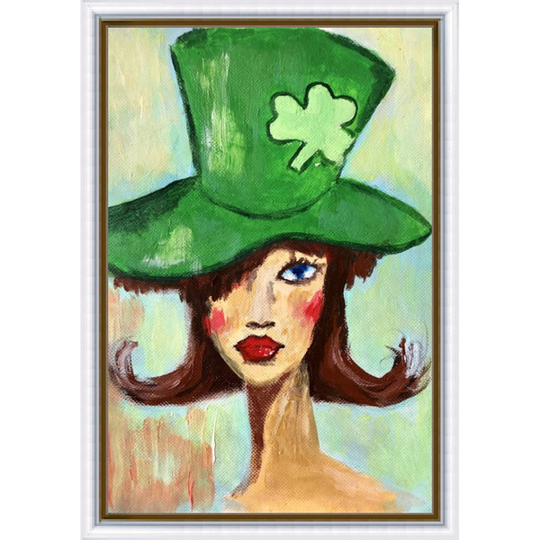 Irish girl painting