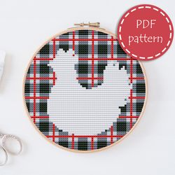 LP0169 Easter chiken cross stitch pattern for begginer - Eatser hen xstitch pattern in PDF format - Instant download