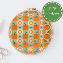 LP0185 Hoop art cross stitch pattern for begginer - Easy xstitch pattern in PDF format - Instant download - embroidery