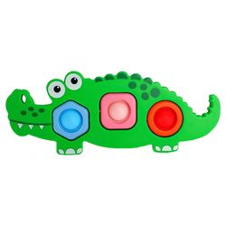 Crocodile Green Flipping Pop it Fidget Toys For Kids- Set of 2Pcs