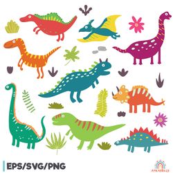 dinosaur cartoon character clipart
