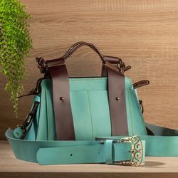 Bag for women, genuine leather, high quality, handmade