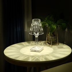 Stylish Color Diamond Touch LED Rechargeable Bar & Table Lamp