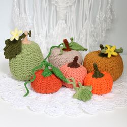 Pumpkins decor easy crochet pattern PDF in English  DIY Halloween decor toy