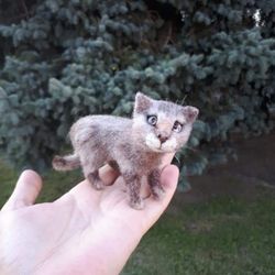 digital tutorial needle felted cat, cat pdf, kitten pattern