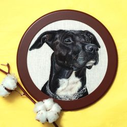 Needle Felted dog, Realistic pet portrait, Pet loss gift,Mothers day gift