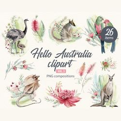 HELLO AUSTRALIA VOL.3 CLIPART 26 items
