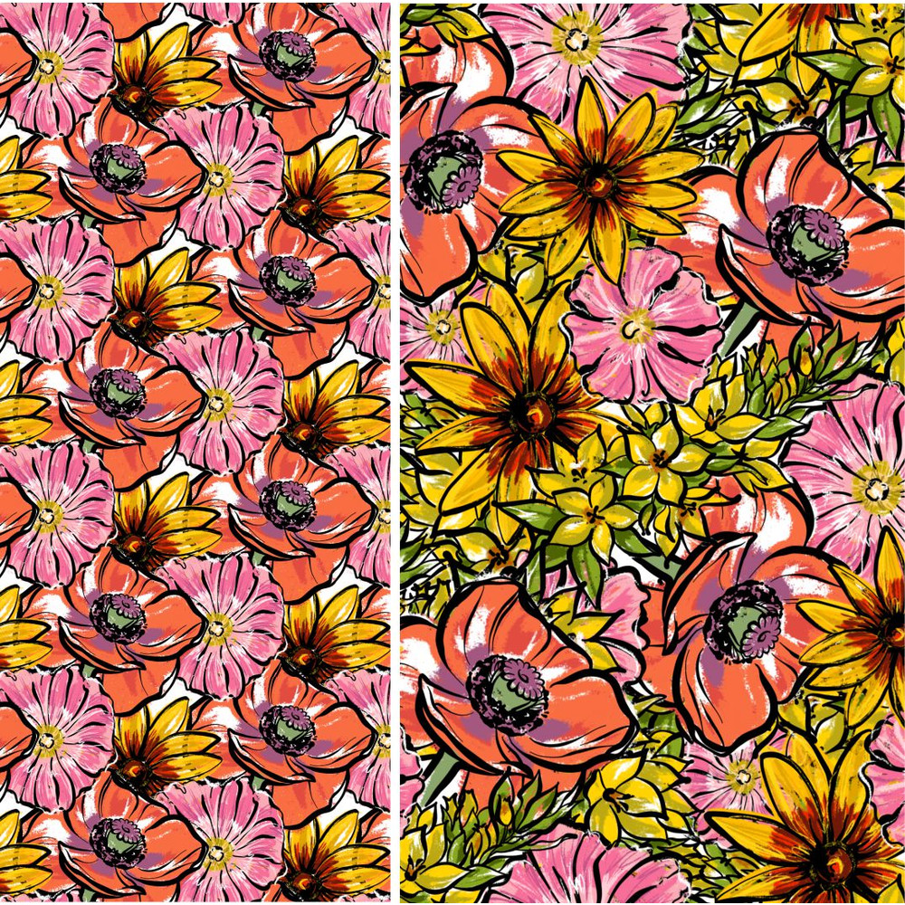 Seamless-pattern-flower-poppy-wallpaper