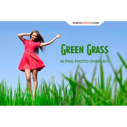 30 Green Grass Photo Overlays