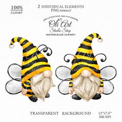Gnome bee clipart, Cute characters, Bumble bee gnomes