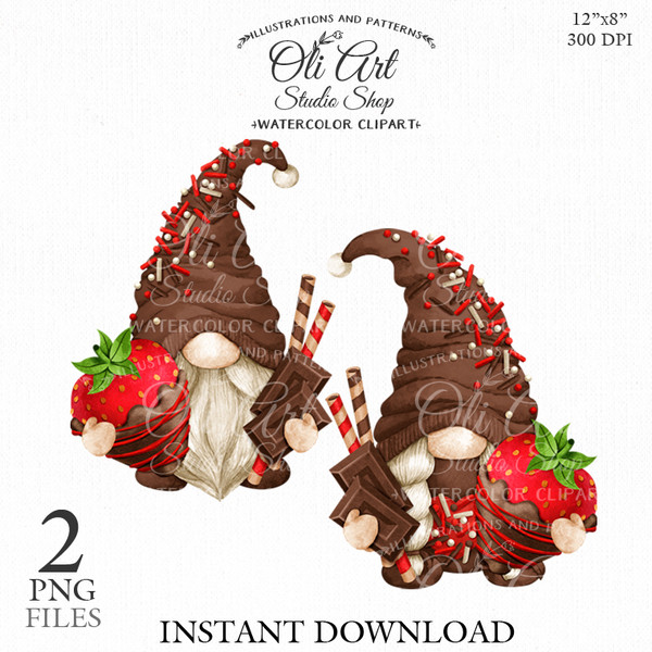 Gnome Chocolate Covered Strawberries clipart_01.jpg