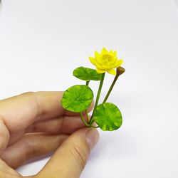 Lotus miniature, Handmade flowers