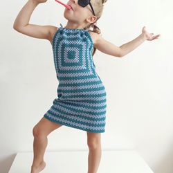 beach summer dress for girl, size 4t