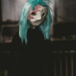 ooak sally fisher, creepy doll, collectible and moving, geek gift, fanart doll