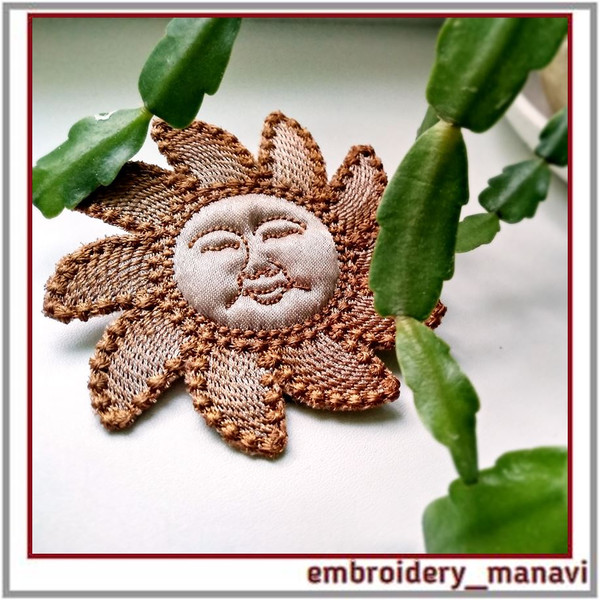 In-the-hoop-machine-embroidery-design-Sun-brooch