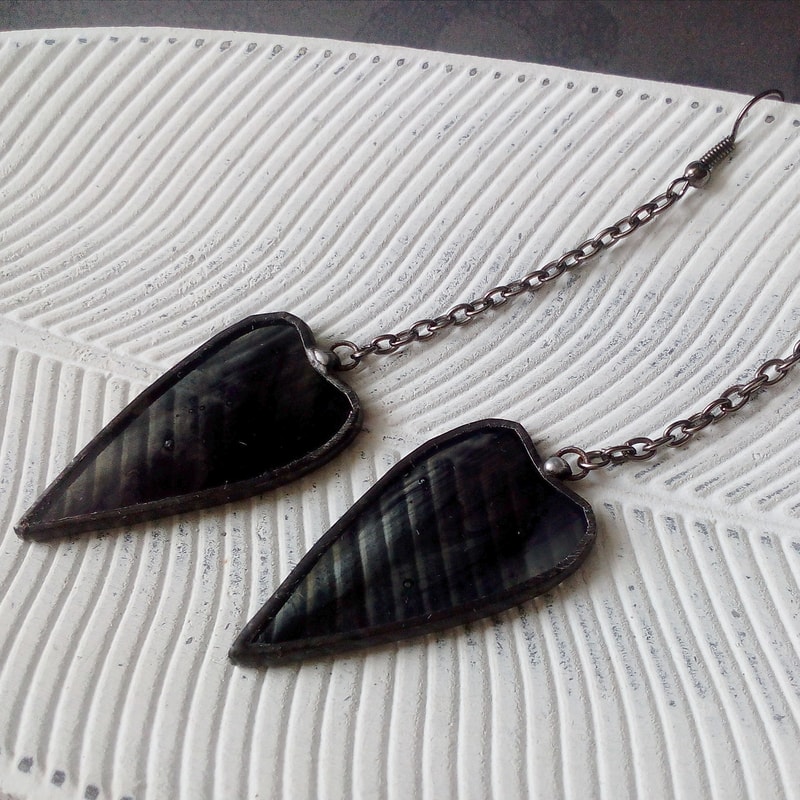 HEART-earrings-stained-glass-valentines-kawaii-earrings-Love-earrings-9