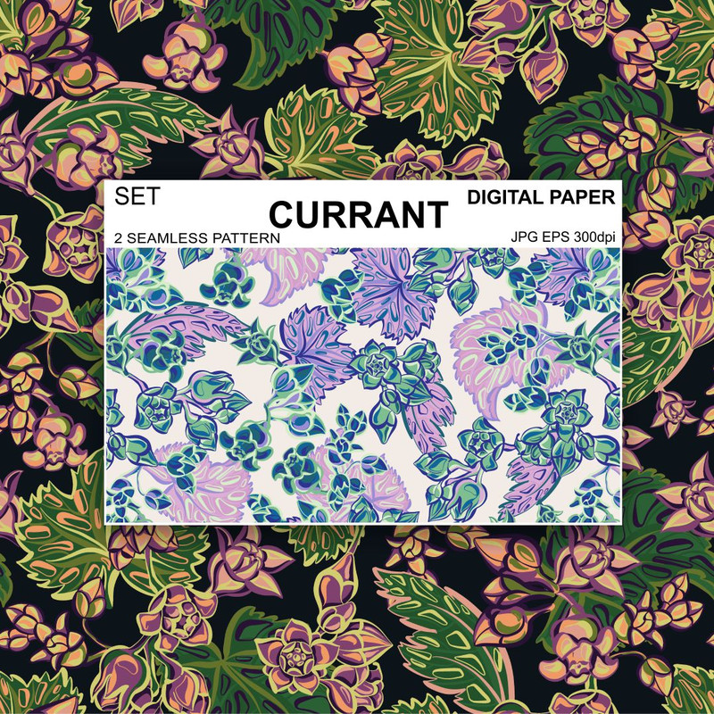 Seamless-pattern-flowers-currant-black