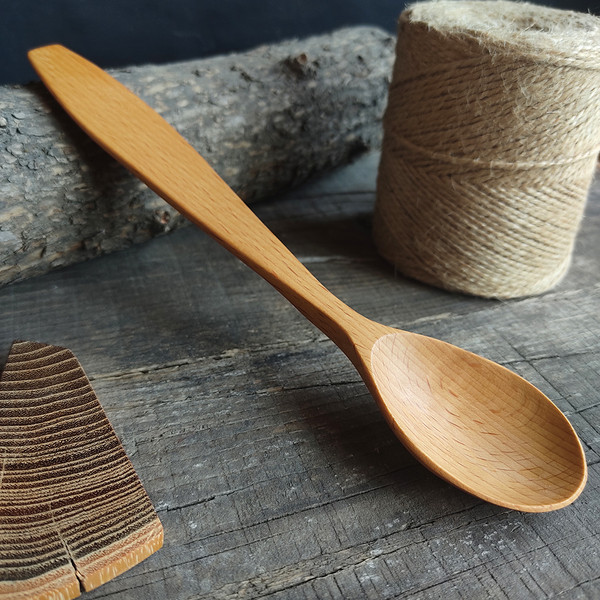 Handmade wooden spoon from beech wood - 03