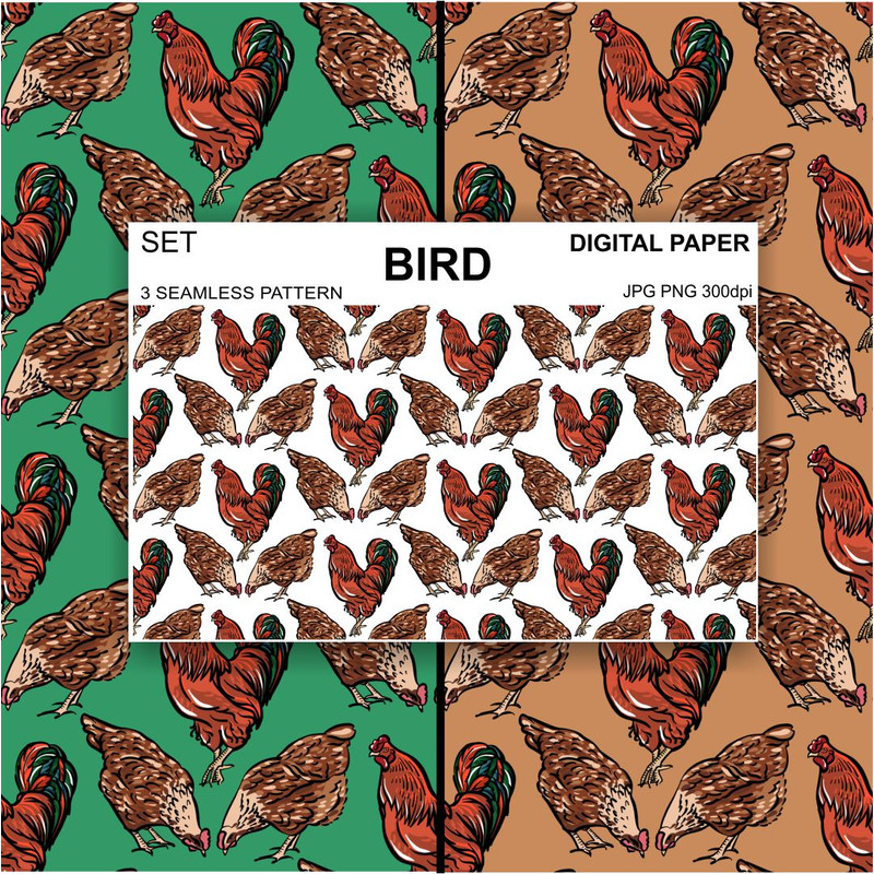 Seamless-pattern-cock-bird-chicken