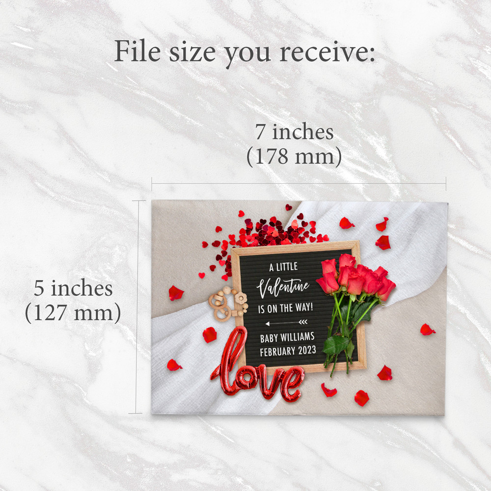 digital pregnancy announcement valentines 4jpg