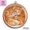 Orange baby kittens cross stitch patterns , cute tabby cats embroidery ornament by Smasterilli.JPG