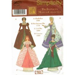 Barbie clothes patterns Simplicity 9521 PDF