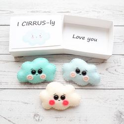 Cloud plush, Pocket hug in a box, I love my girlfriend, Mother daughter gift, Long distance friendship, Gift for wife