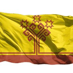Flag of the Chuvash Republic, the flag of the descendants of the Huns 70x105 cm